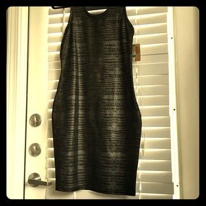 Silver and gold metallic dress